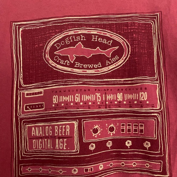 Dogfish Head Red Graphic T-Shirt - Picture 2 of 4
